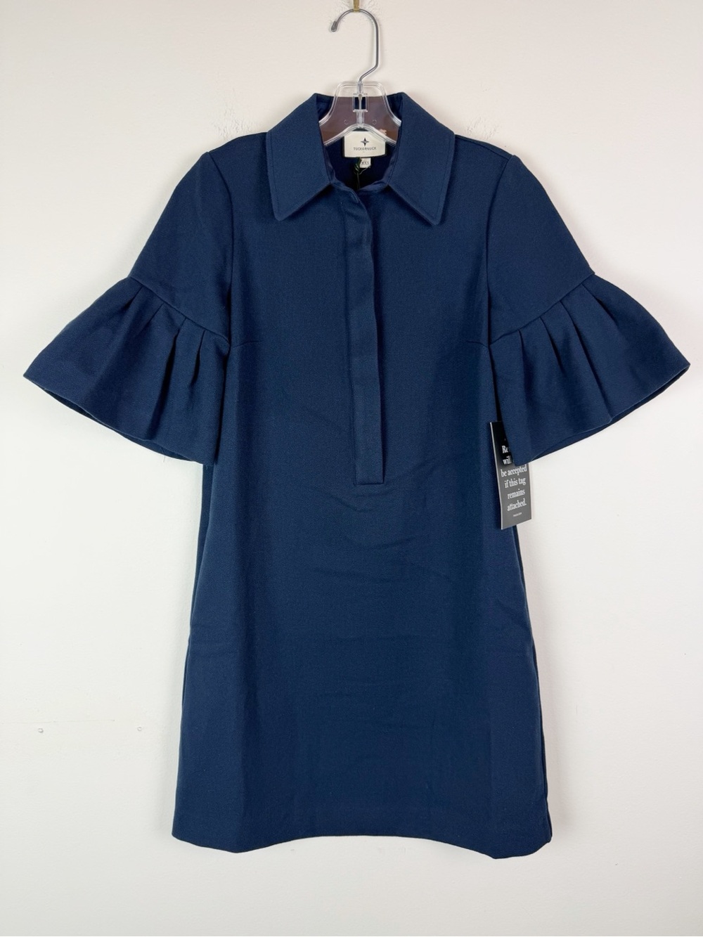 NWT Tuckernuck Massey Dress in Navy Crepe Size XXS
